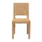 Bali & Pari Anfield Modern Bohemian Natural Seagrass and Mahogany Wood Dining Chair 243-13485-ZORO - alternate 7